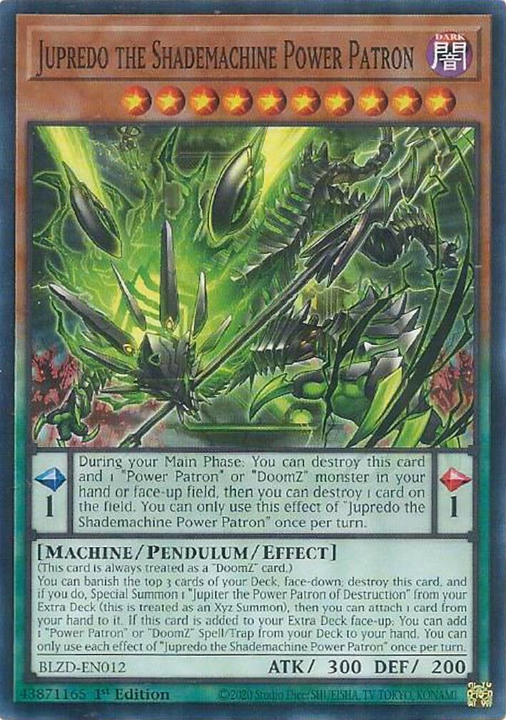 Jupredo the Shademachine Power Patron [BLZD-EN012] Common | Exor Games New Glasgow