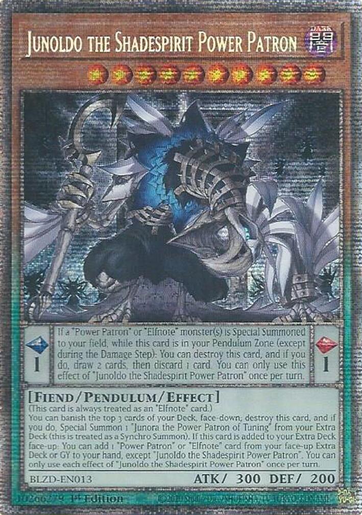 Junoldo the Shadespirit Power Patron (Starlight Rare) [BLZD-EN013] Starlight Rare | Exor Games New Glasgow