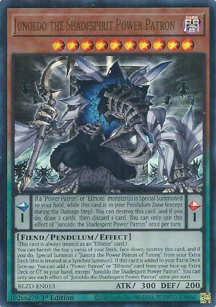 Junoldo the Shadespirit Power Patron [BLZD-EN013] Ultra Rare | Exor Games New Glasgow
