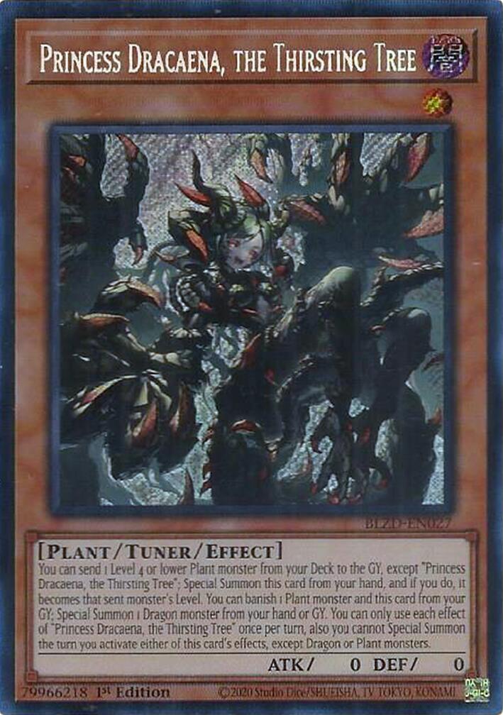 Princess Dracaena, the Thirsting Tree [BLZD-EN027] Secret Rare | Exor Games New Glasgow