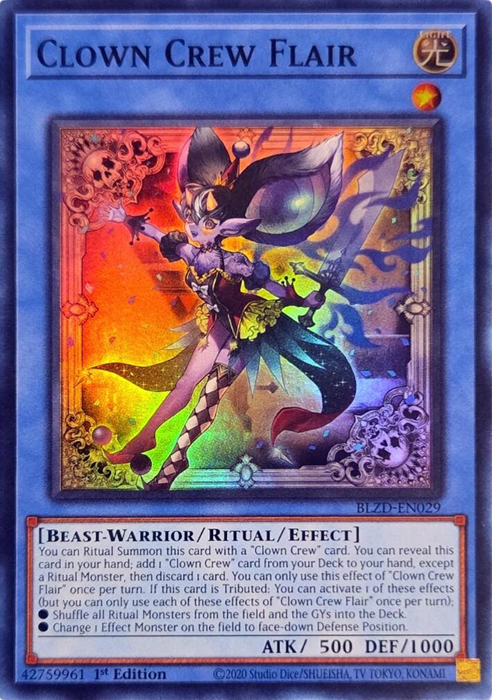 Clown Crew Flair [BLZD-EN029] Super Rare | Exor Games New Glasgow