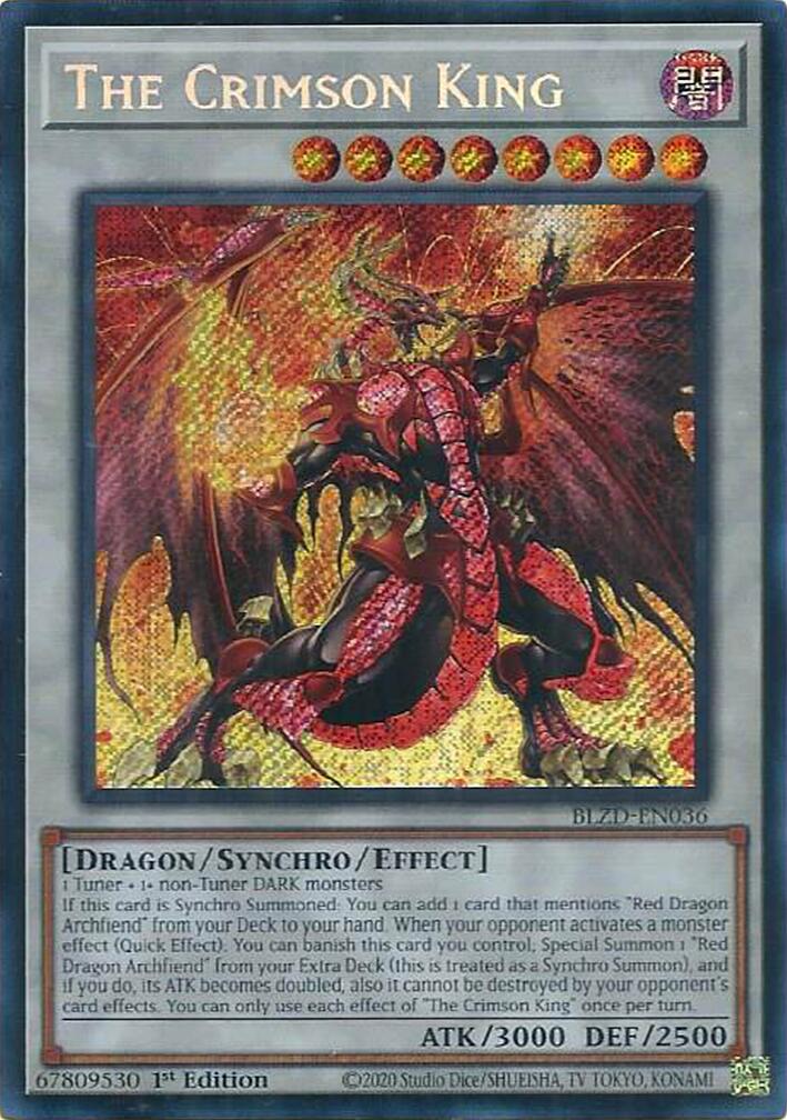 The Crimson King [BLZD-EN036] Secret Rare | Exor Games New Glasgow