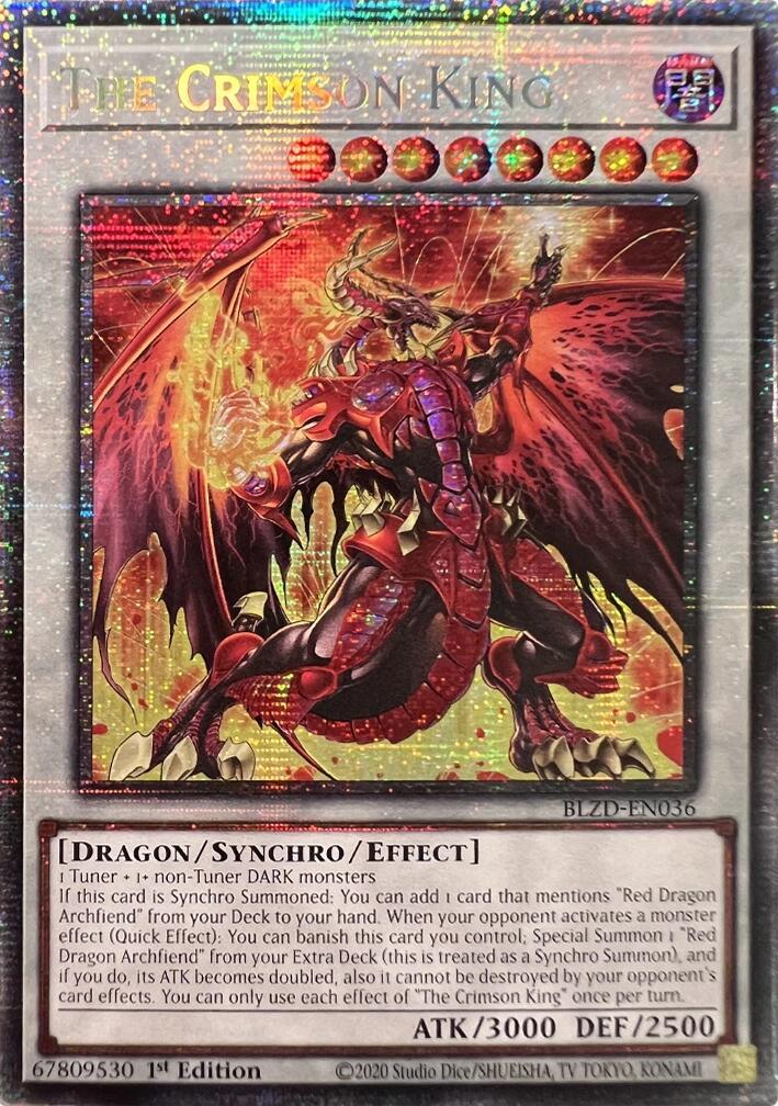 The Crimson King (Starlight Rare) [BLZD-EN036] Starlight Rare | Exor Games New Glasgow