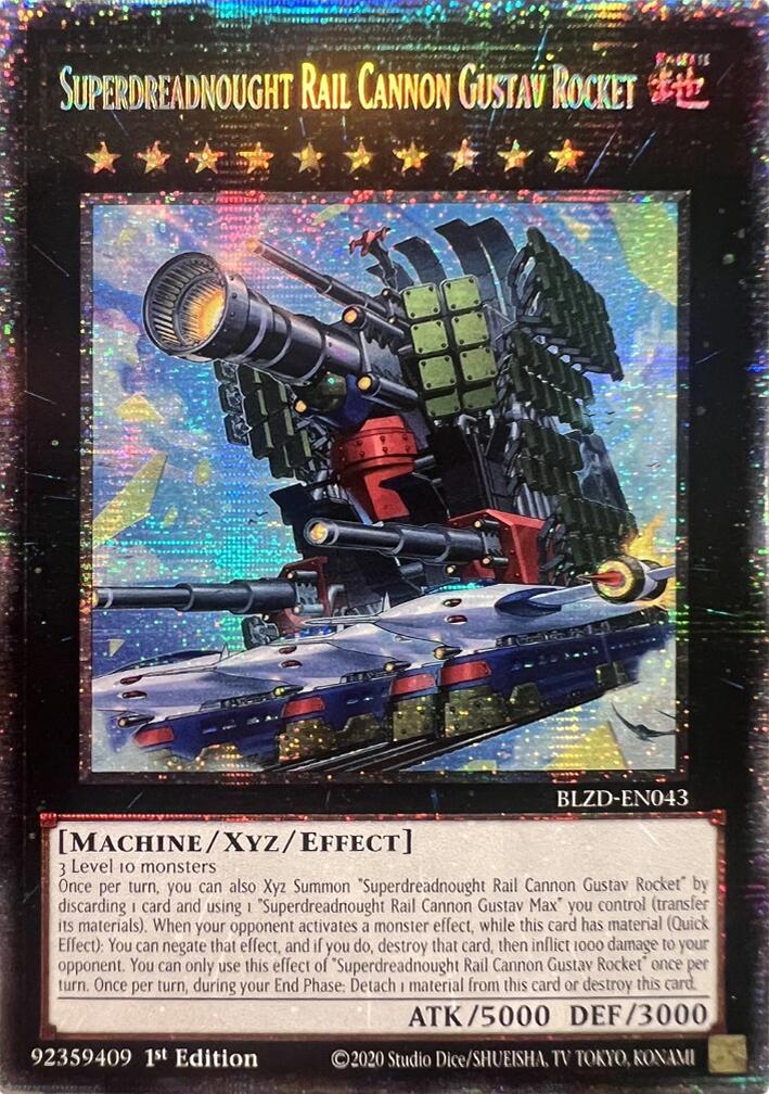 Superdreadnought Rail Cannon Gustav Rocket (Starlight Rare) [BLZD-EN043] Starlight Rare | Exor Games New Glasgow