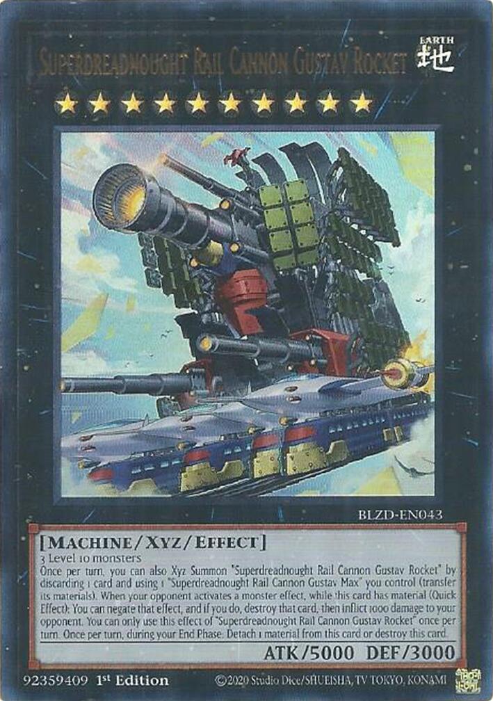 Superdreadnought Rail Cannon Gustav Rocket [BLZD-EN043] Ultra Rare | Exor Games New Glasgow