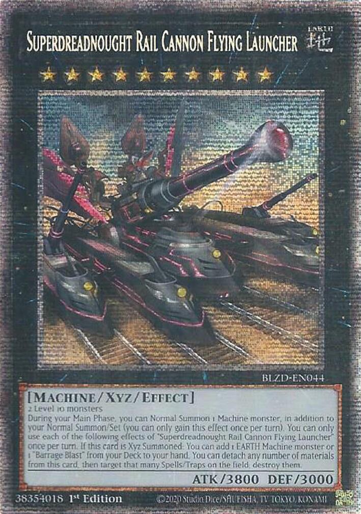 Superdreadnought Rail Cannon Flying Launcher (Starlight Rare) [BLZD-EN044] Starlight Rare | Exor Games New Glasgow