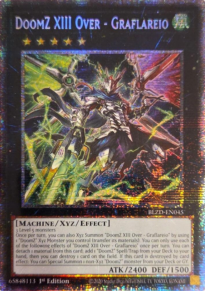 DoomZ XIII Over - Graflareio (Starlight Rare) [BLZD-EN045] Starlight Rare | Exor Games New Glasgow