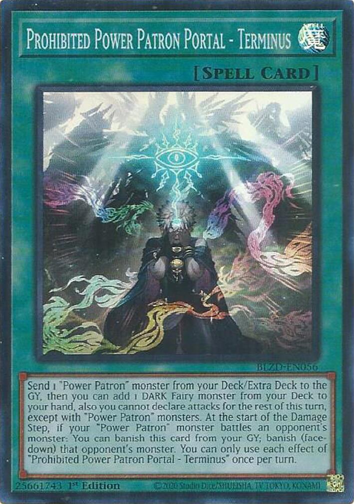 Prohibited Power Patron Portal - Terminus [BLZD-EN056] Super Rare | Exor Games New Glasgow