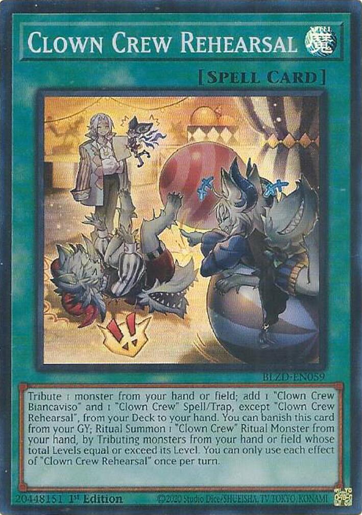 Clown Crew Rehearsal [BLZD-EN059] Super Rare | Exor Games New Glasgow