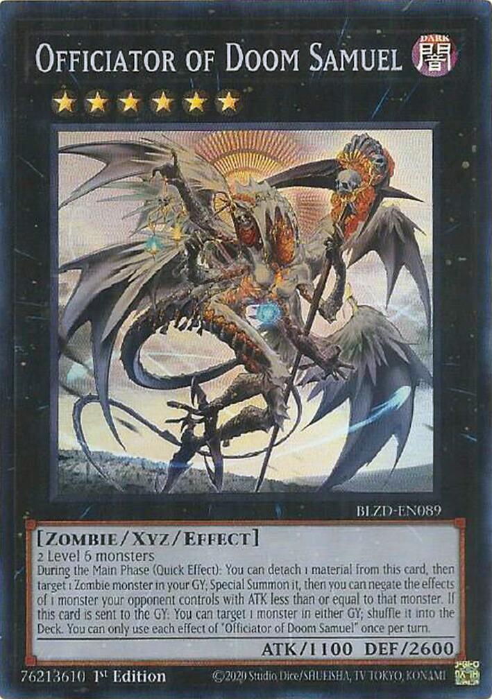 Officiator of Doom Samuel [BLZD-EN089] Super Rare | Exor Games New Glasgow