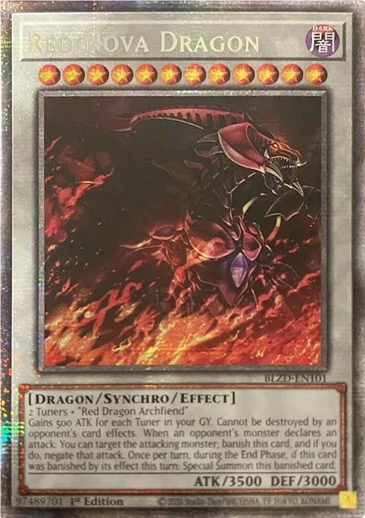 Red Nova Dragon (Starlight Rare) [BLZD-EN101] Starlight Rare | Exor Games New Glasgow