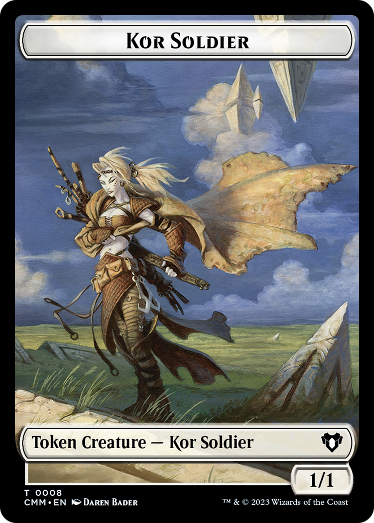 Kor Soldier Token [Commander Masters Tokens] | Exor Games New Glasgow