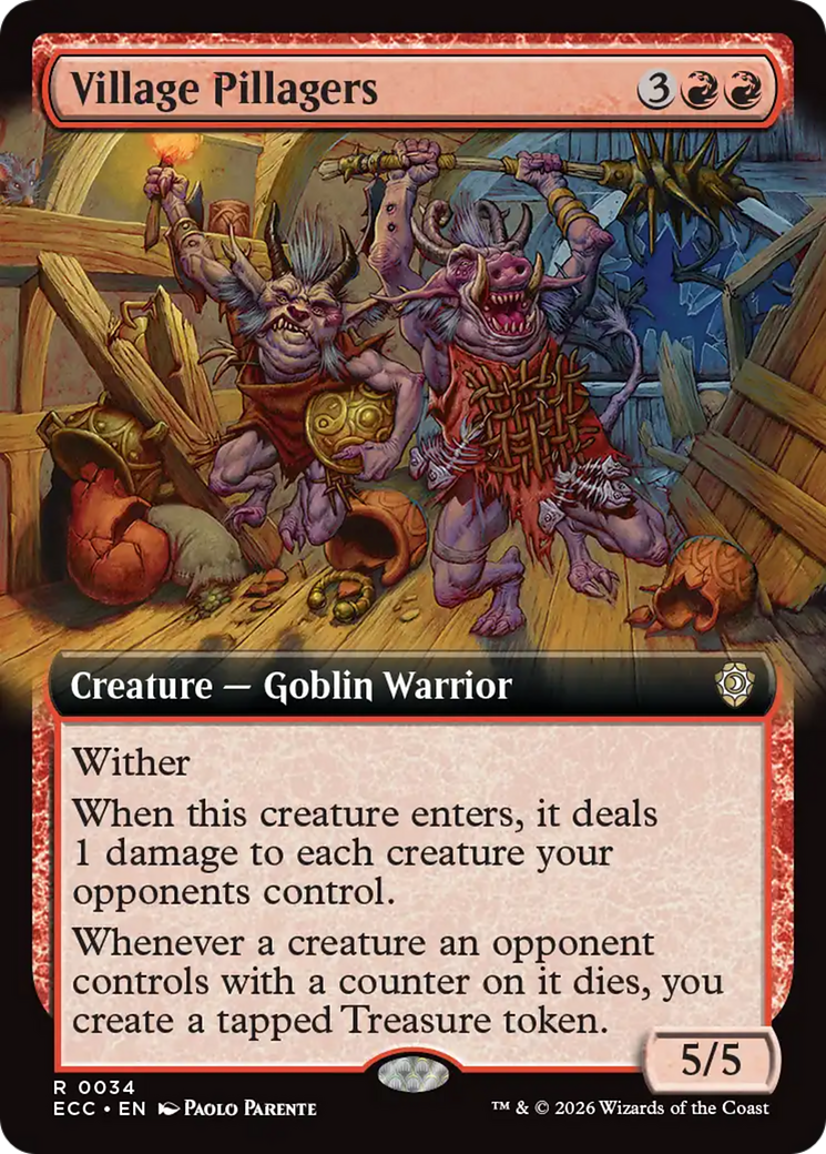 Village Pillagers (Extended Art) [Lorwyn Eclipsed Commander] | Exor Games New Glasgow