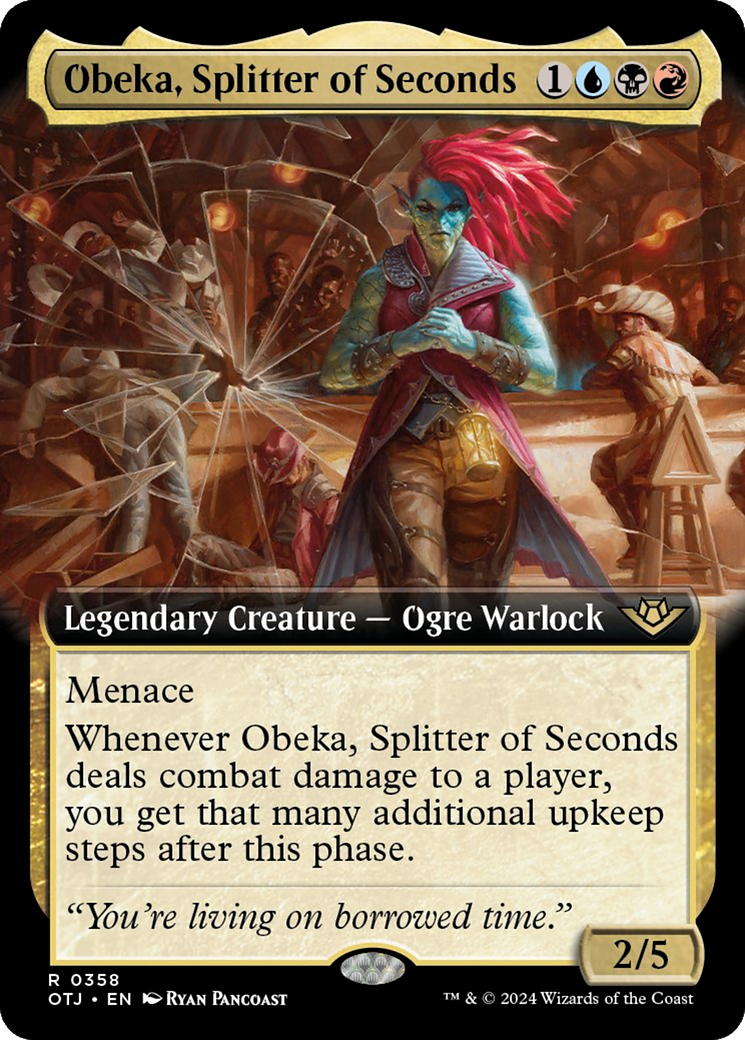 Obeka, Splitter of Seconds (Extended Art) [Outlaws of Thunder Junction] | Exor Games New Glasgow