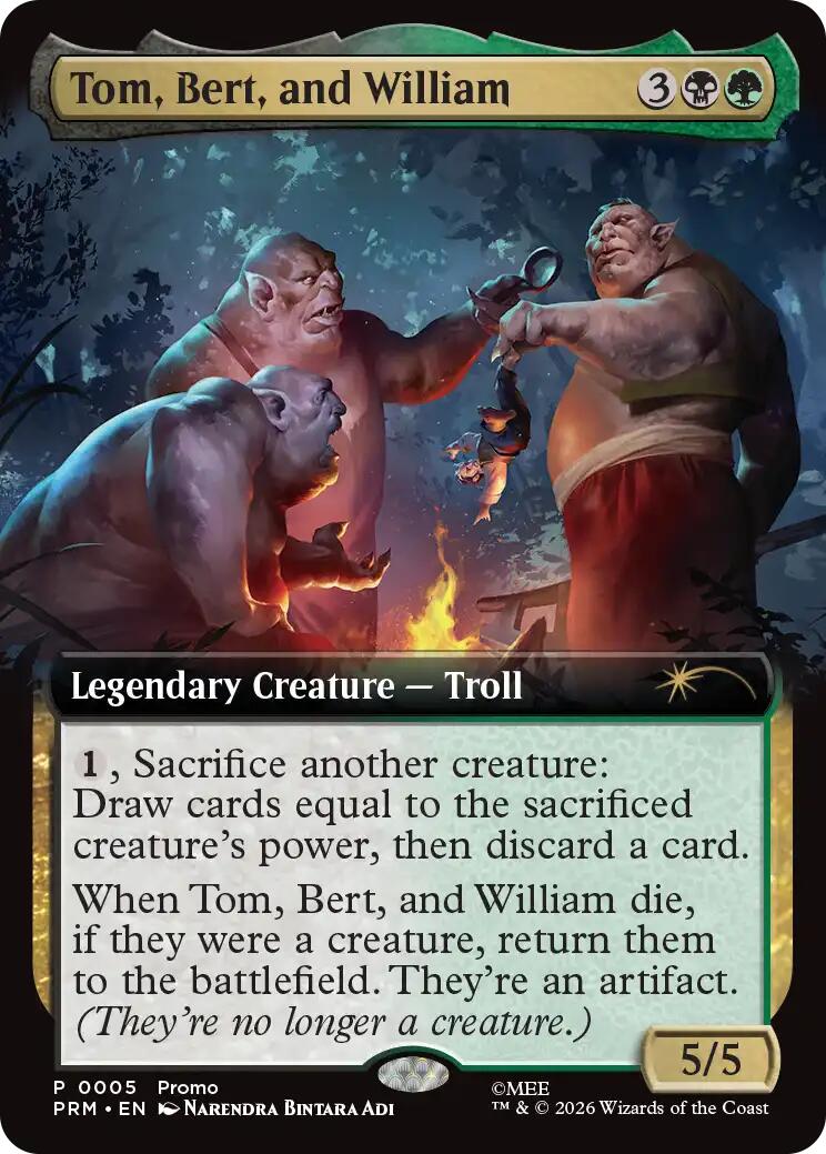 Tom, Bert, and William (Extended Art) [Media Promos] | Exor Games New Glasgow
