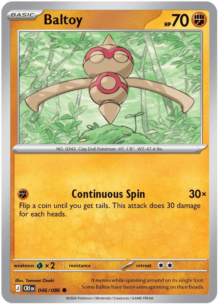 Baltoy (046/086) [Mega Evolution: Chaos Rising] | Exor Games New Glasgow