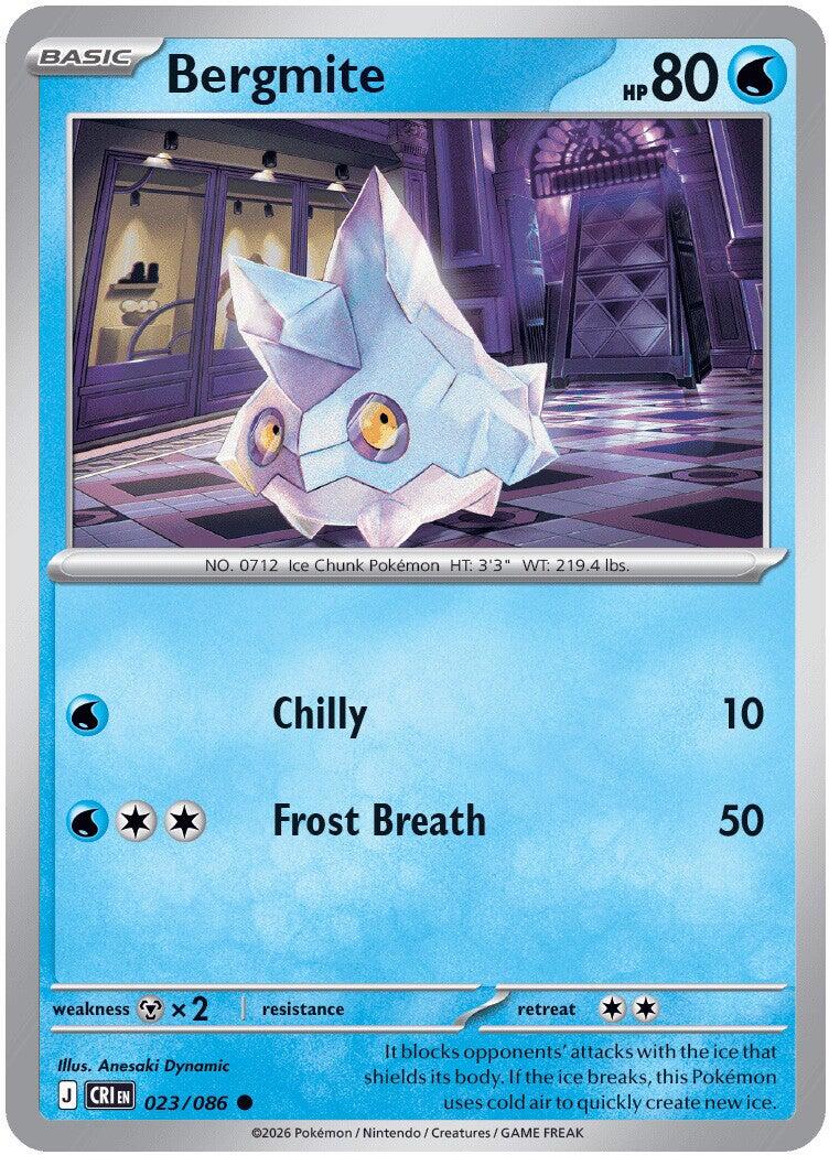 Bergmite (023/086) [Mega Evolution: Chaos Rising] | Exor Games New Glasgow