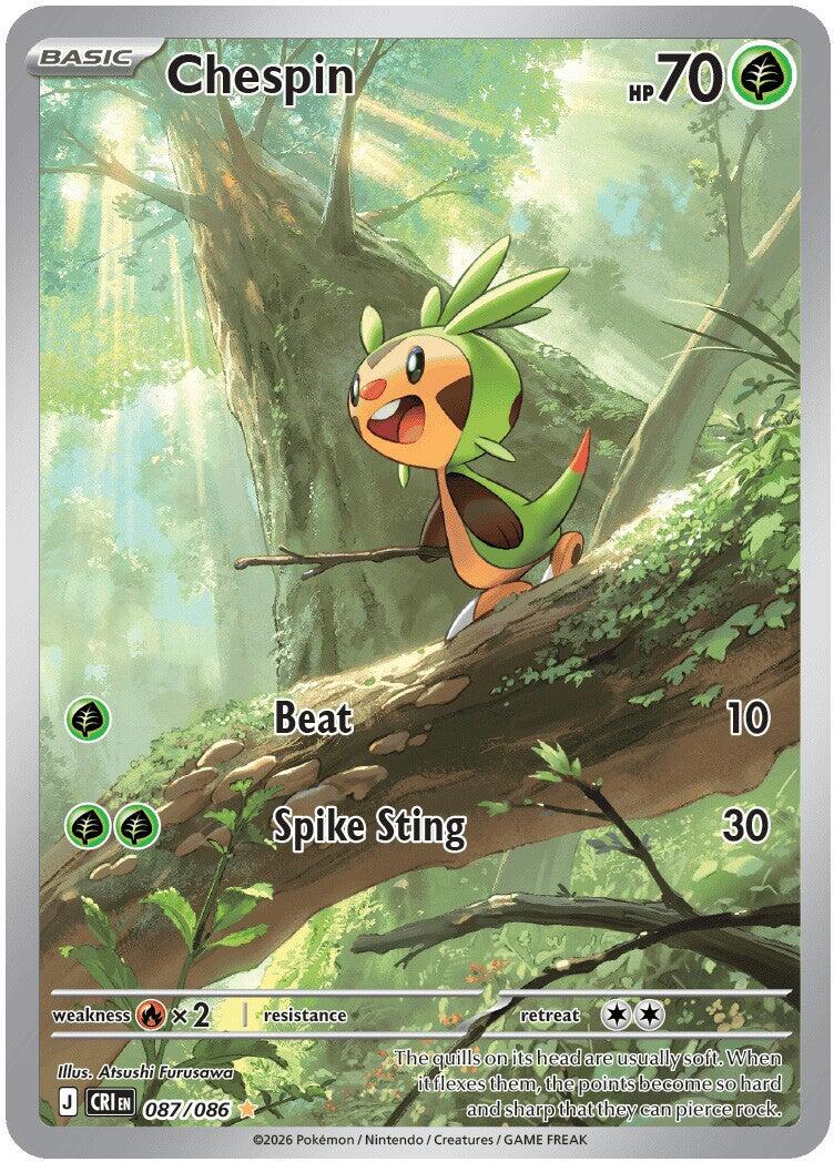 Chespin (087/086) [Mega Evolution: Chaos Rising] | Exor Games New Glasgow