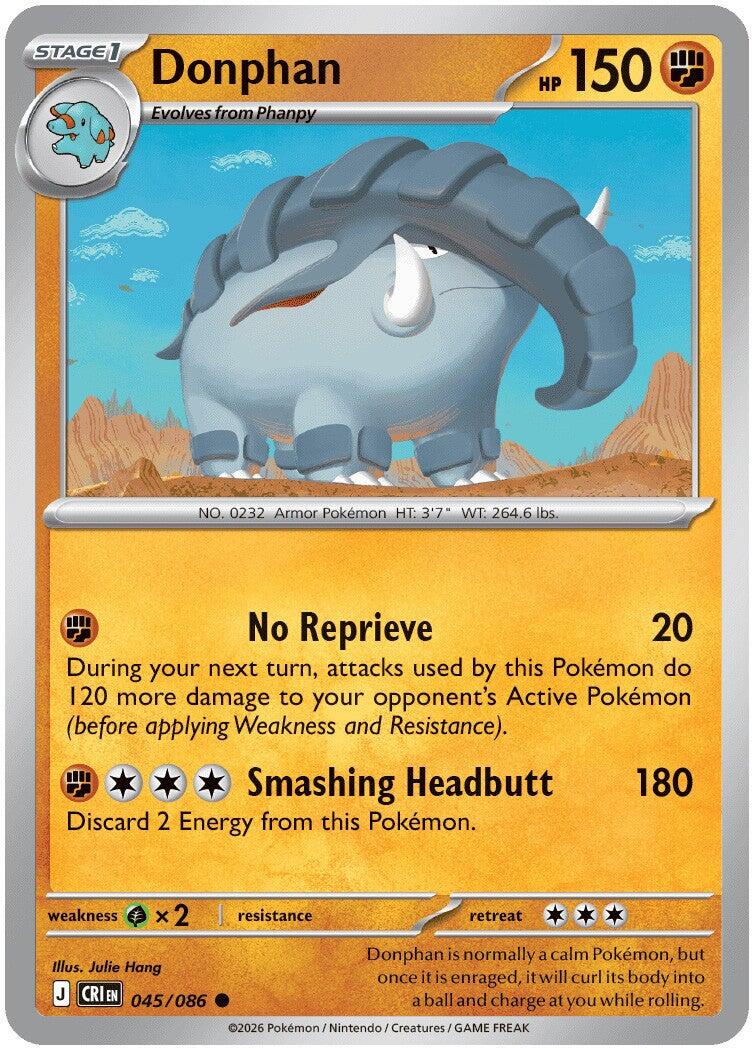 Donphan (045/086) [Mega Evolution: Chaos Rising] | Exor Games New Glasgow