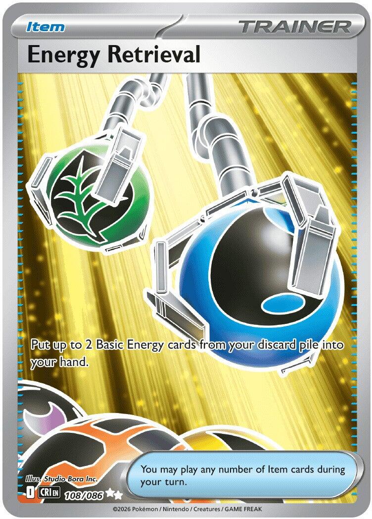 Energy Retrieval (108/086) [Mega Evolution: Chaos Rising] | Exor Games New Glasgow