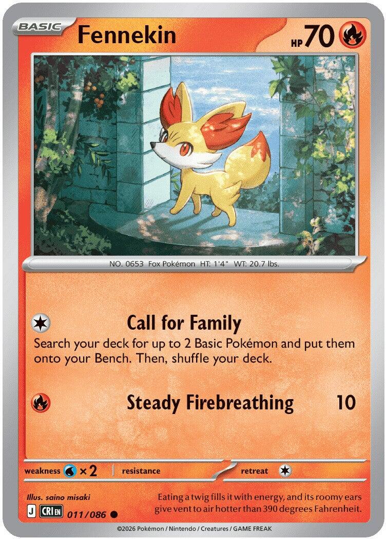 Fennekin (011/086) [Mega Evolution: Chaos Rising] | Exor Games New Glasgow