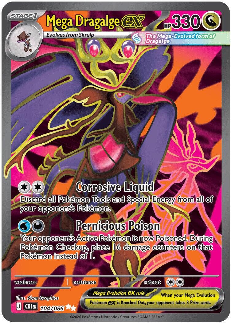 Mega Dragalge ex (104/086) [Mega Evolution: Chaos Rising] | Exor Games New Glasgow