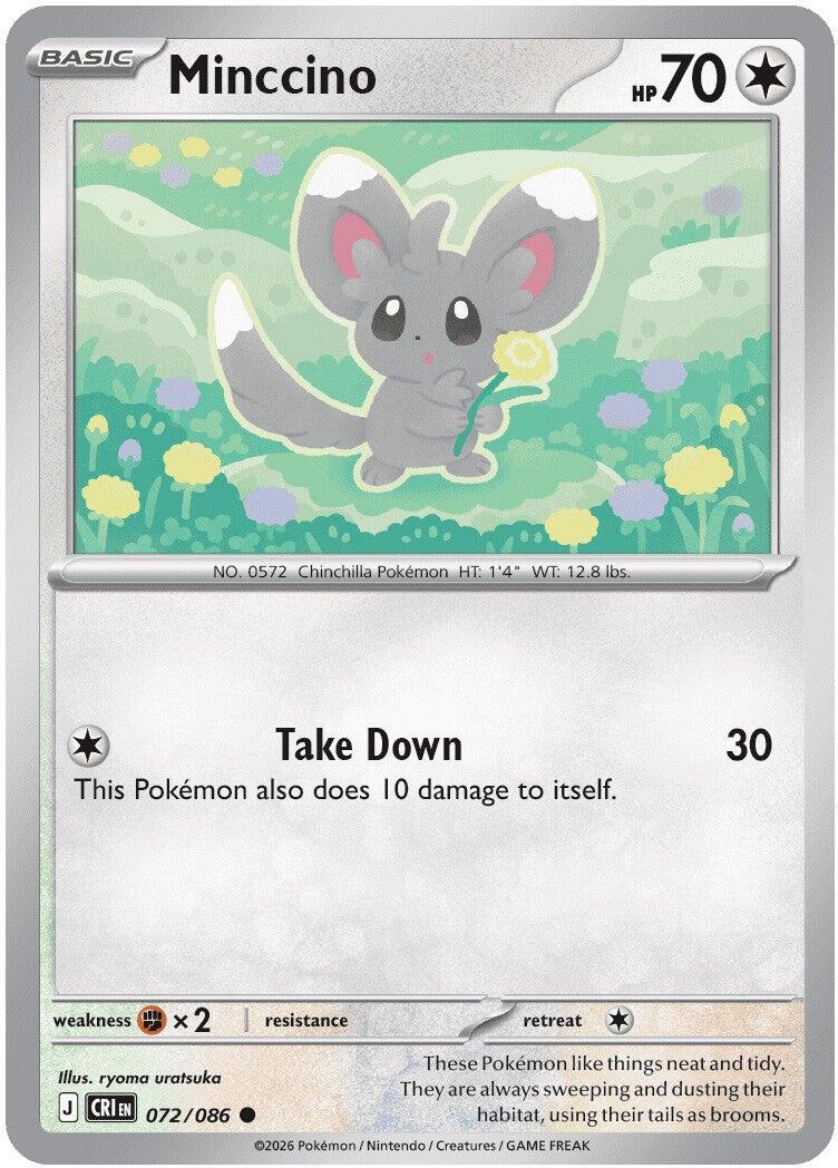 Minccino (072/086) [Mega Evolution: Chaos Rising] | Exor Games New Glasgow