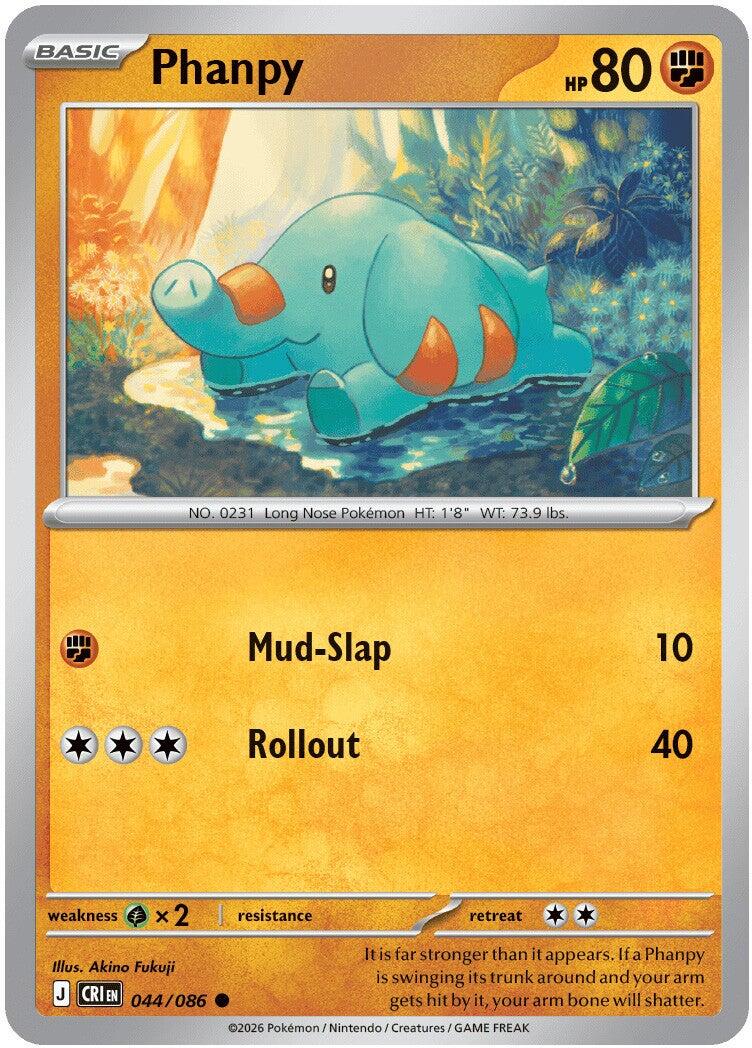 Phanpy (044/086) [Mega Evolution: Chaos Rising] | Exor Games New Glasgow