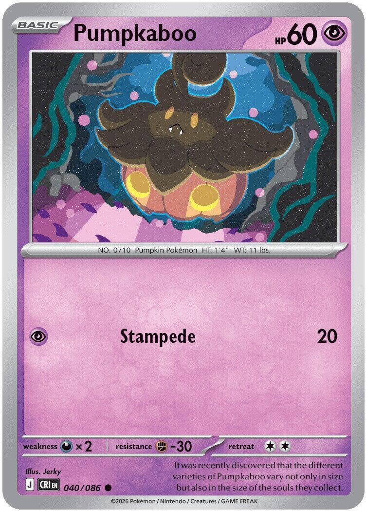 Pumpkaboo (040/086) [Mega Evolution: Chaos Rising] | Exor Games New Glasgow