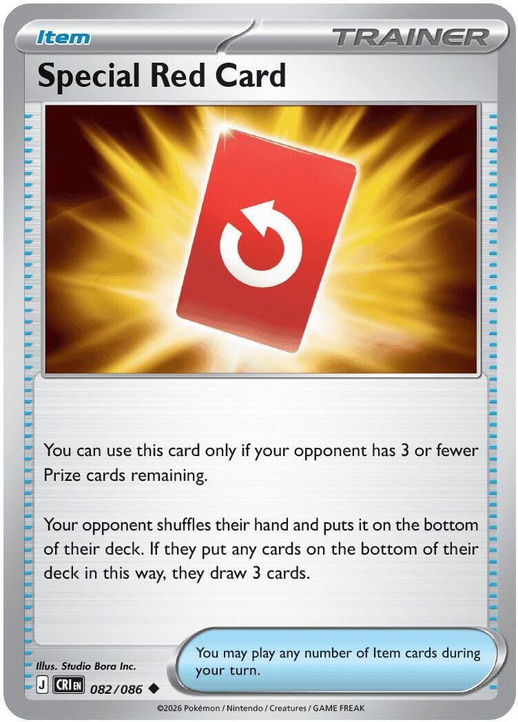 Special Red Card (082/086) [Mega Evolution: Chaos Rising] | Exor Games New Glasgow