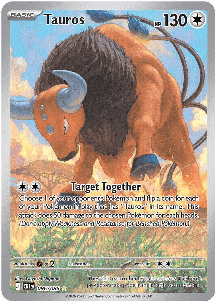 Tauros (096/086) [Mega Evolution: Chaos Rising] | Exor Games New Glasgow