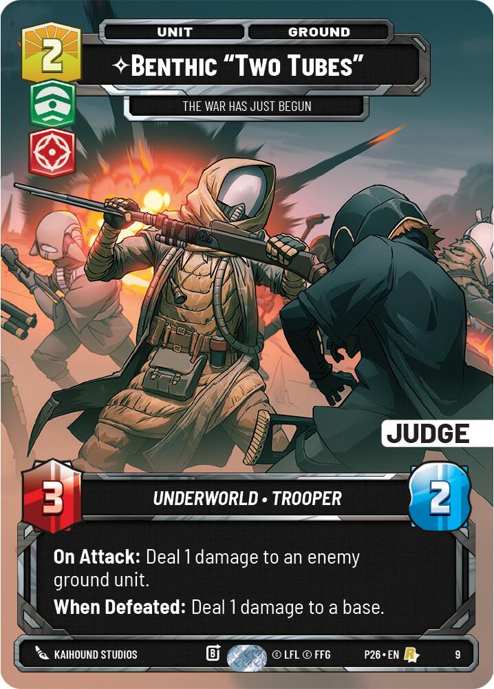 Benthic "Two Tubes" - The War Has Just Begun (9) (9) [Judge Promos] | Exor Games New Glasgow