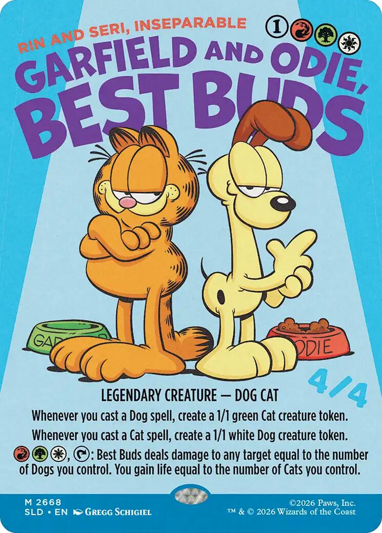 Garfield and Odie, Best Buds - Rin and Seri, Inseparable [Secret Lair Drop Series] | Exor Games New Glasgow