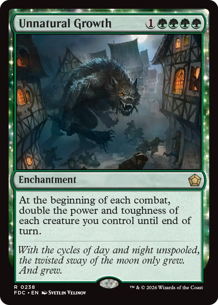 Unnatural Growth [Foundations Commander] | Exor Games New Glasgow