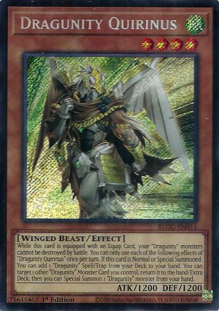 Dragunity Quirinus [BLGG-EN011] Secret Rare | Exor Games New Glasgow