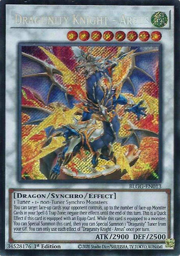 Dragunity Knight - Areus [BLGG-EN013] Secret Rare | Exor Games New Glasgow
