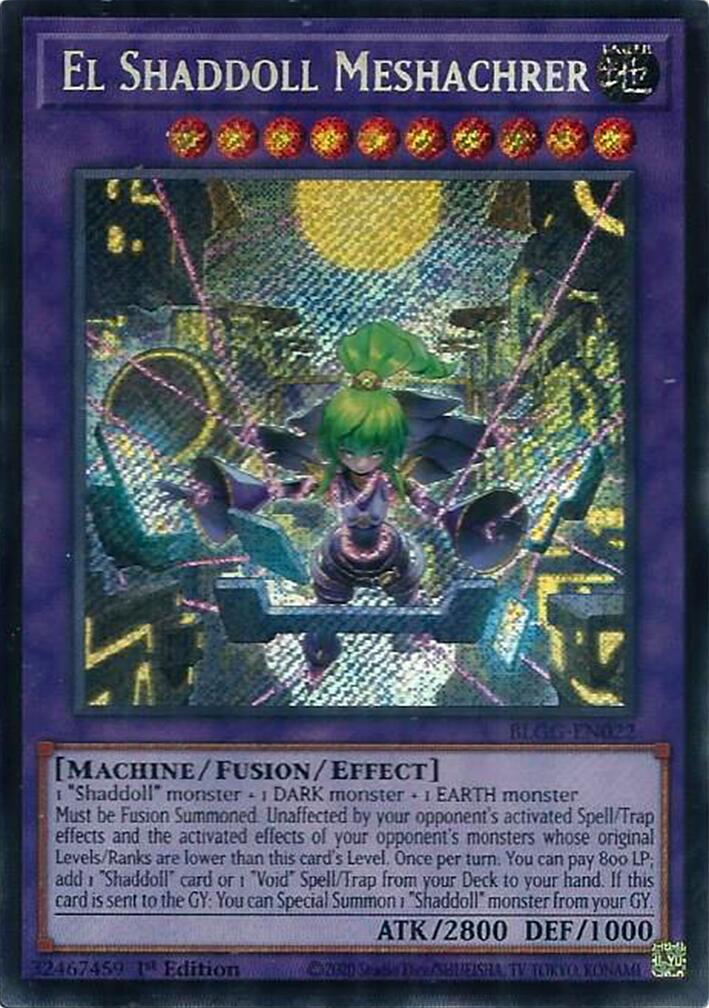 El Shaddoll Meshachrer [BLGG-EN022] Secret Rare | Exor Games New Glasgow