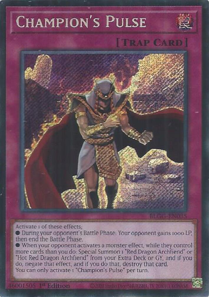 Champion's Pulse [BLGG-EN035] Secret Rare | Exor Games New Glasgow