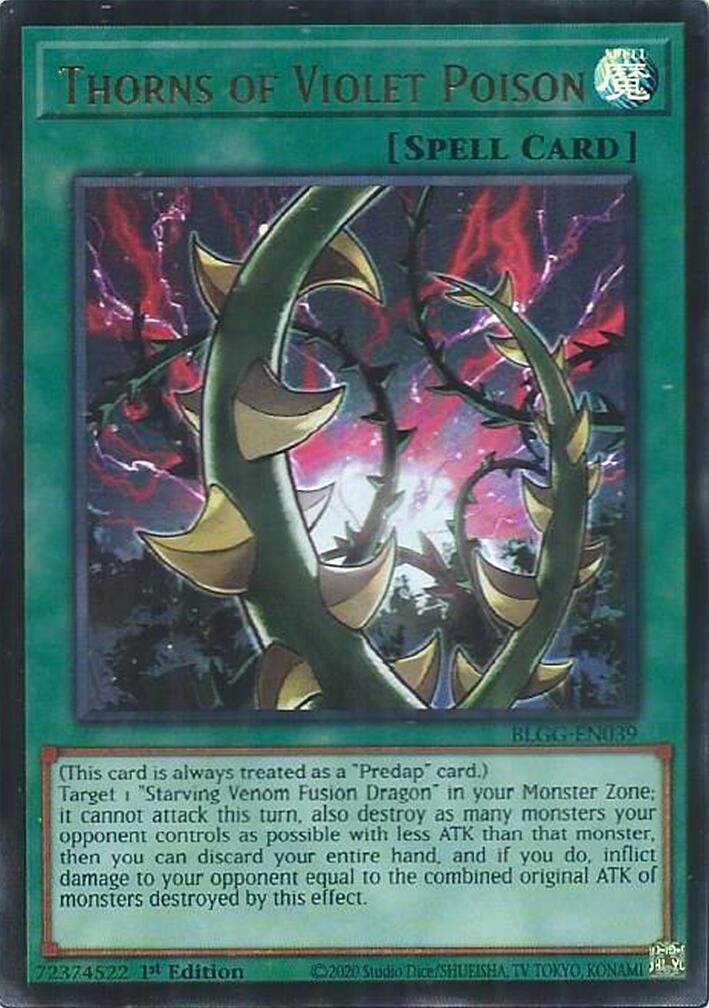 Thorns of Violet Poison [BLGG-EN039] Ultra Rare | Exor Games New Glasgow