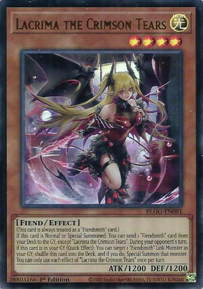 Lacrima the Crimson Tears [BLGG-EN081] Ultra Rare | Exor Games New Glasgow