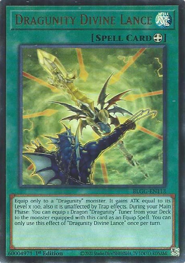 Dragunity Divine Lance [BLGG-EN113] Ultra Rare | Exor Games New Glasgow