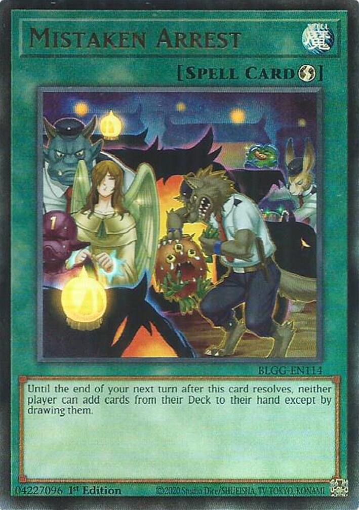 Mistaken Arrest [BLGG-EN114] Ultra Rare | Exor Games New Glasgow