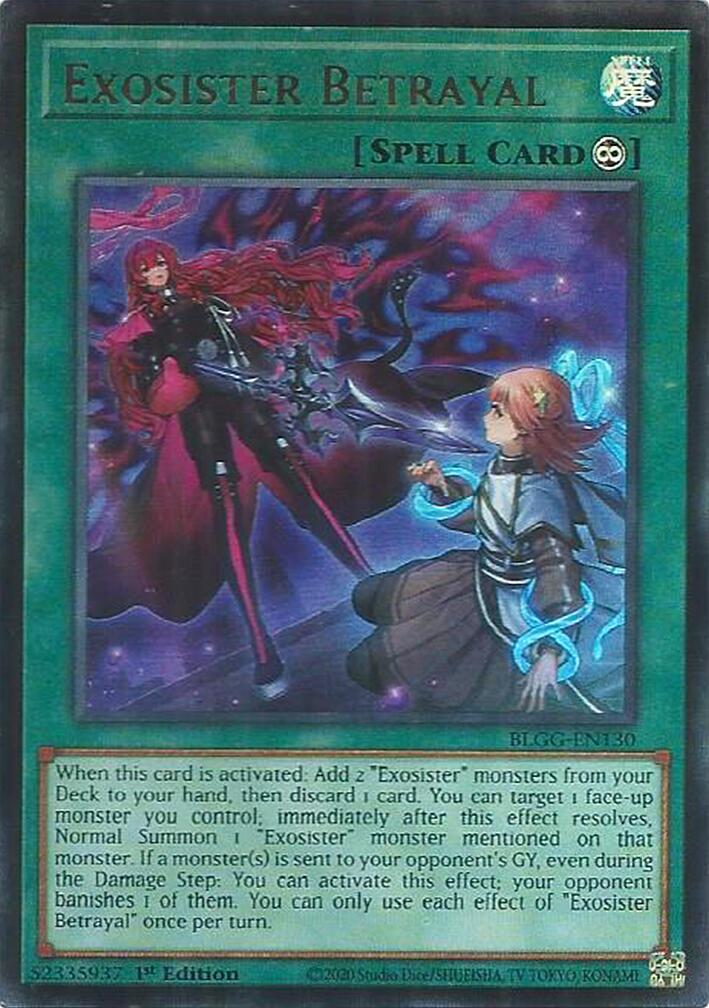 Exosister Betrayal [BLGG-EN130] Ultra Rare | Exor Games New Glasgow