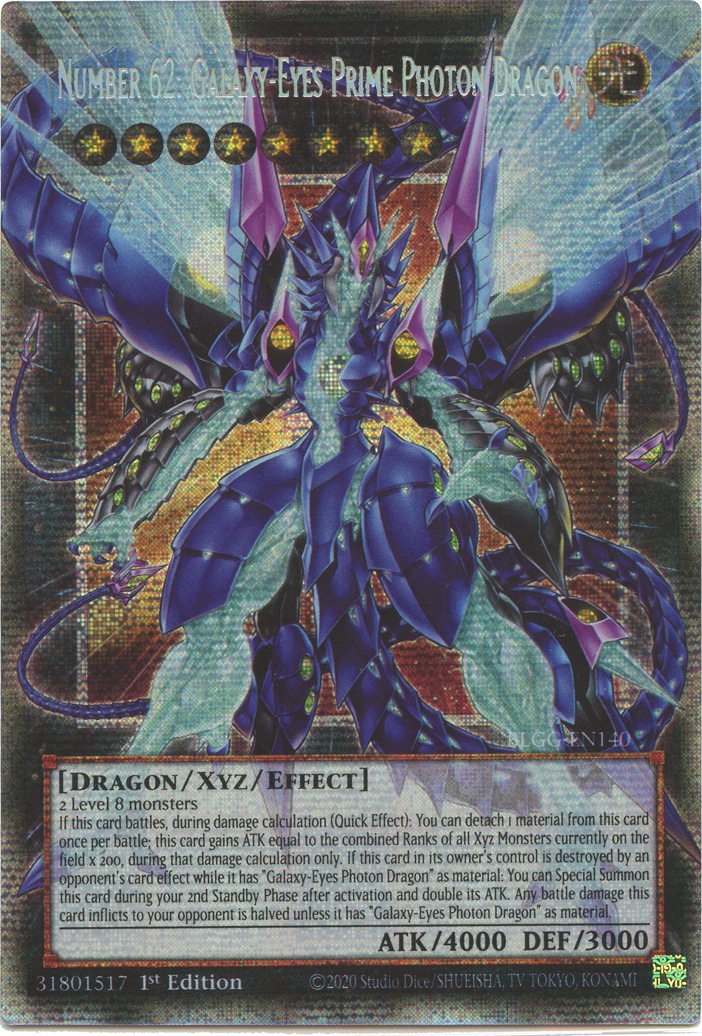 Number 62: Galaxy-Eyes Prime Photon Dragon (Starlight Rare) [BLGG-EN140] Starlight Rare | Exor Games New Glasgow