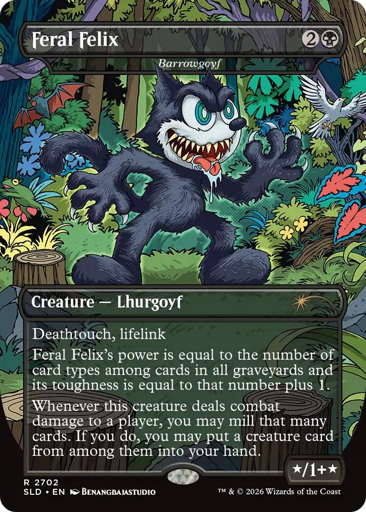 Feral Felix - Barrowgoyf [Secret Lair Drop Series] | Exor Games New Glasgow