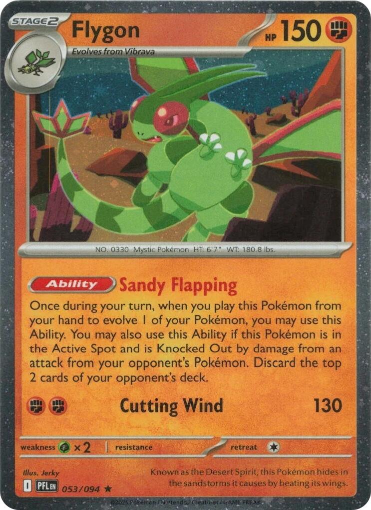 Flygon (053/094) (Cosmos Holo) [Mega Evolution: Phantasmal Flames] | Exor Games New Glasgow