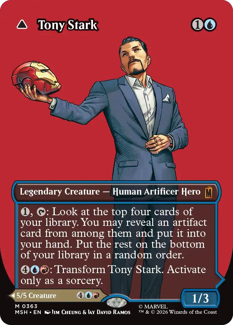 Tony Stark (Borderless) (0363) [Marvel Super Heroes] | Exor Games New Glasgow