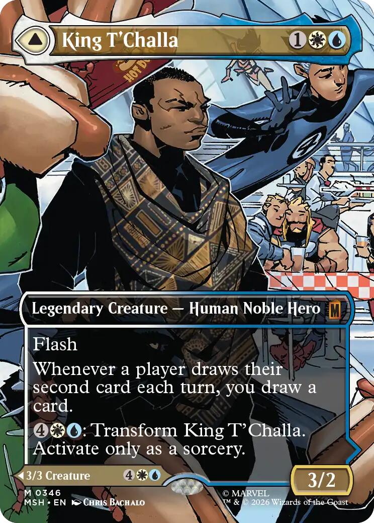 King T'Challa (Borderless) (0346) [Marvel Super Heroes] | Exor Games New Glasgow