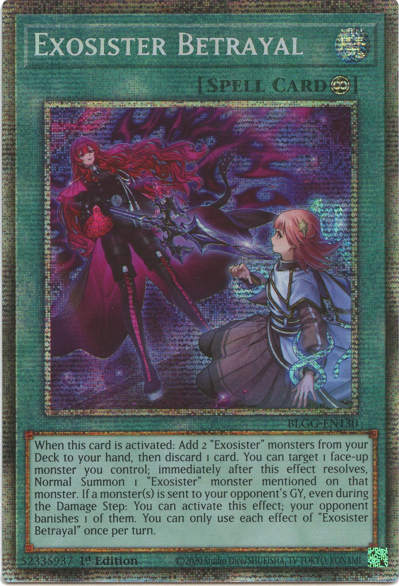 Exosister Betrayal (Starlight Rare) [BLGG-EN130] Starlight Rare | Exor Games New Glasgow
