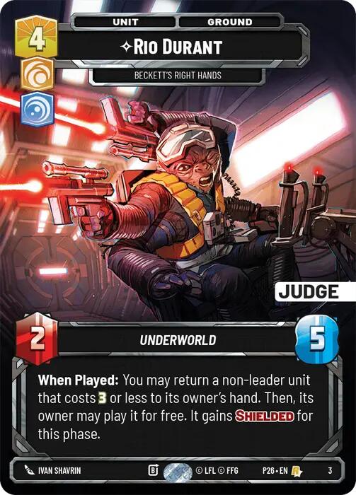 Rio Durant - Beckett's Right Hands (3) (3) [Judge Promos] | Exor Games New Glasgow